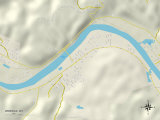 Carte politique de Winfield, WV Photographie