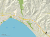 Political Map of Aptos, CA Posters