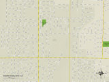 Political Map of South Yuba City, CA Prints