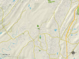 Political Map of Helena, AL Print