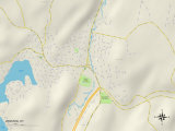 Carte politique de Winsted, CT Affiches