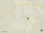 Political Map of Forrest City, AR Prints