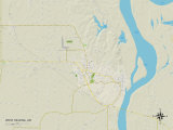 Political Map of West Helena, AR Posters