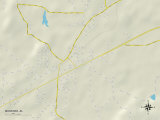 Political Map of Munford, AL Prints