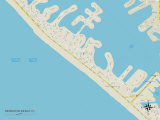 Political Map of Redington Beach, FL Poster