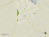 Political Map of Crystal City, TX Prints