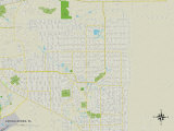 Political Map of Lehigh Acres, FL Kunstdrucke
