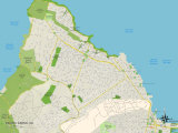 Political Map of Pacific Grove, CA Poster