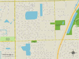 Political Map of Rock Island, FL Poster