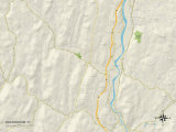 Political Map of Rockingham, VT Posters