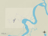 Political Map of Bethel, AK Posters