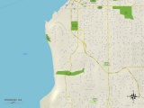 Carte politique de Woodway, WA Posters