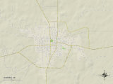 Political Map of Warren, AR Prints