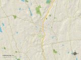 Political Map of Torrington, CT Posters