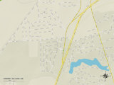 Political Map of Rodney Village, DE Posters