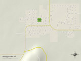 Political Map of Mountain View, WY Photo