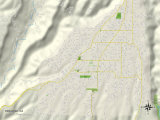 Political Map of Paradise, CA Poster