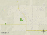 Political Map of Robertsdale, AL Posters