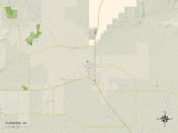 Political Map of Florence, AZ Posters