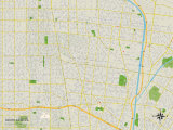 Political Map of South Gate, CA Photo