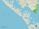 Political Map of Madeira Beach, FL Poster