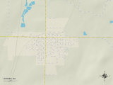 Political Map of Warden, WA Posters