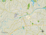 Political Map of Tuscaloosa, AL Posters