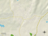 Political Map of Weaver, AL Posters