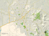 Political Map of Huntsville, AL Prints