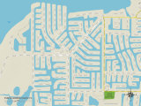 Political Map of Punta Gorda Isles, FL Kunstdrucke