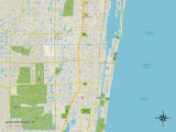 Political Map of Boynton Beach, FL Print