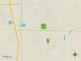 Political Map of Jackson, WI Posters