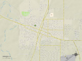 Political Map of Arcadia, FL Prints