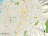 Political Map of Woods Cross, UT Prints