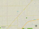Political Map of Princeton, FL Prints