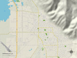 Political Map of Springville, UT Prints