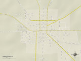 Political Map of Uniontown, AL Posters
