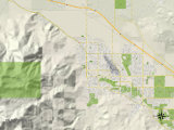 Political Map of Palm Springs, CA Photo