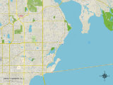 Political Map of Safety Harbor, FL Posters