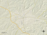 Political Map of Hamilton, AL Print