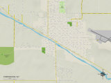 Political Map of Torrington, WY Prints