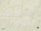 Political Map of Fordyce, AR Prints