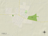 Political Map of Corning, AR Posters