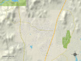 Political Map of Shasta Lake, CA Poster