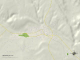 Political Map of Newcastle, WY Prints