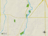 Political Map of Grafton, WI Prints