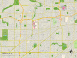 Political Map of West Allis, WI Poster