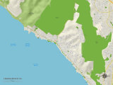 Carte politique de Laguna Beach, CA Posters