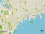 Political Map of Greenwich, CT Posters