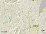 Political Map of Hueytown, AL Prints